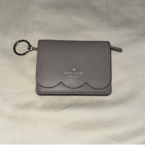 Kate Spade Keychain Wallet, Grey/Navy